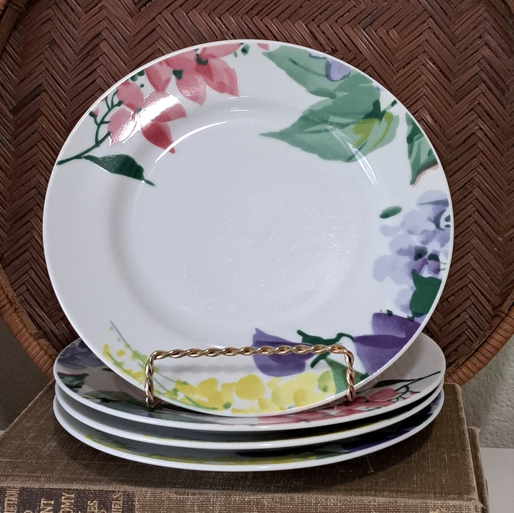 Savoir Vivre Meadow Splendor Salad Plates 7.5" set of 4
